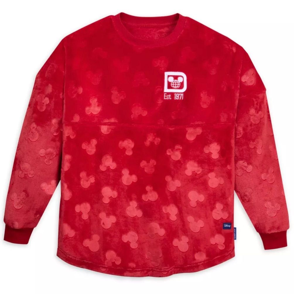 ディズニーWDW ミッキー 刺繍 スピリットジャージー風 パーカー L ディズニー　ファンタジア　ミッキー 限定　スピリットジャージ　スピジャ　新品