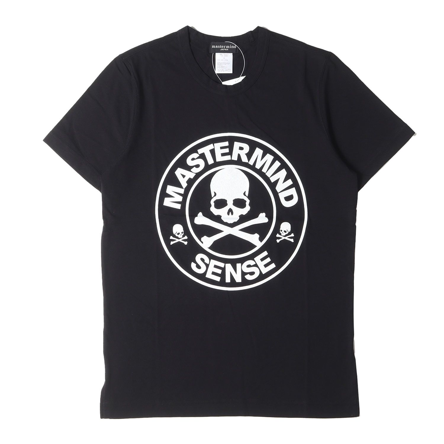 mastermind JAPAN マスターマインドジャパン Tシャツ サイズ:M SENSE サークル クロススカル ロゴ グリッター ラメ プリント  バインダーネック Tシャツ ブラック トップス カットソー 半袖【メンズ】 - メルカリ