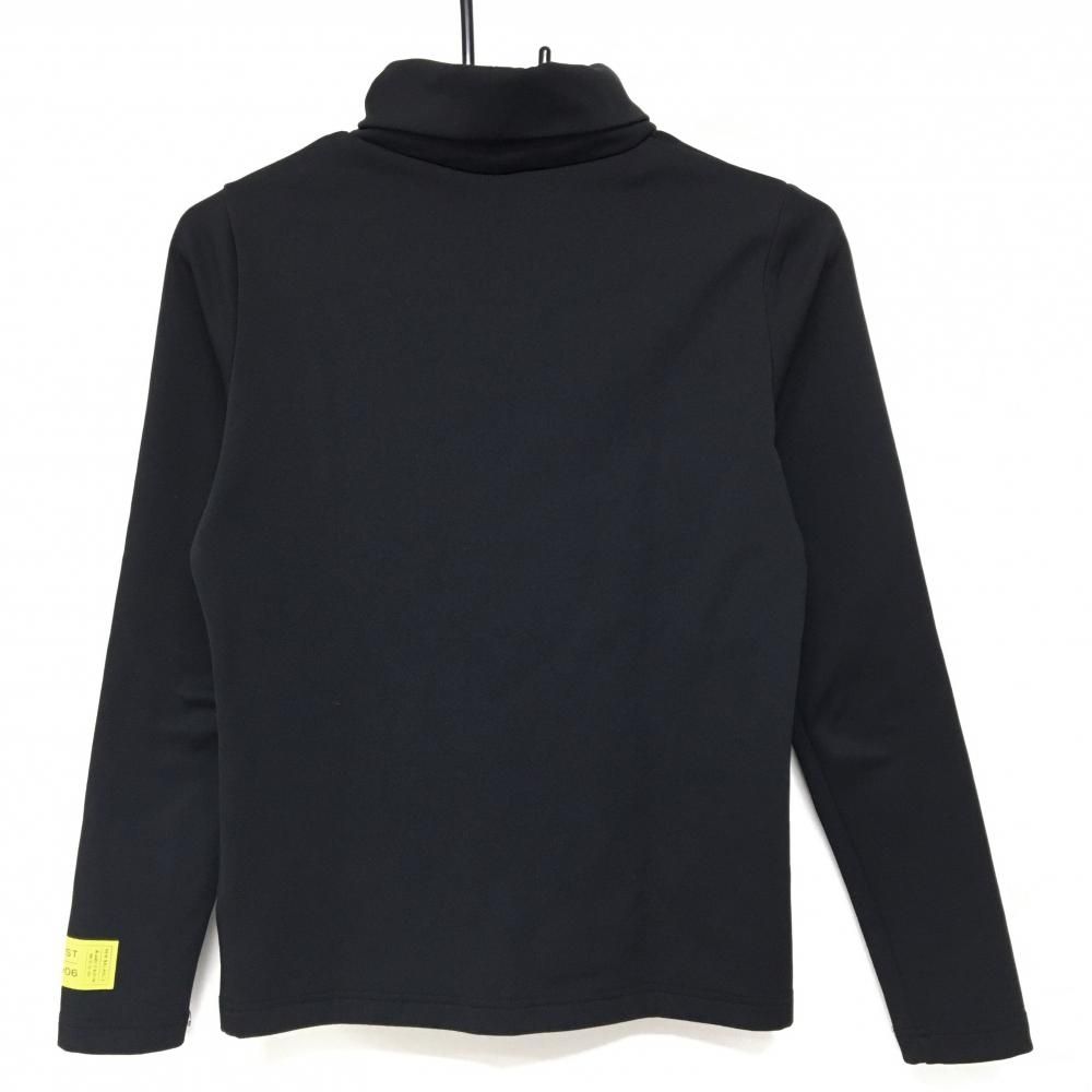 ニューバランス ゴルフ タートルネック 長袖 Tシャツ ロゴ 柄 4 美品】ニューバランスゴルフ 長袖タートルネックシャツ 黒 ロゴ