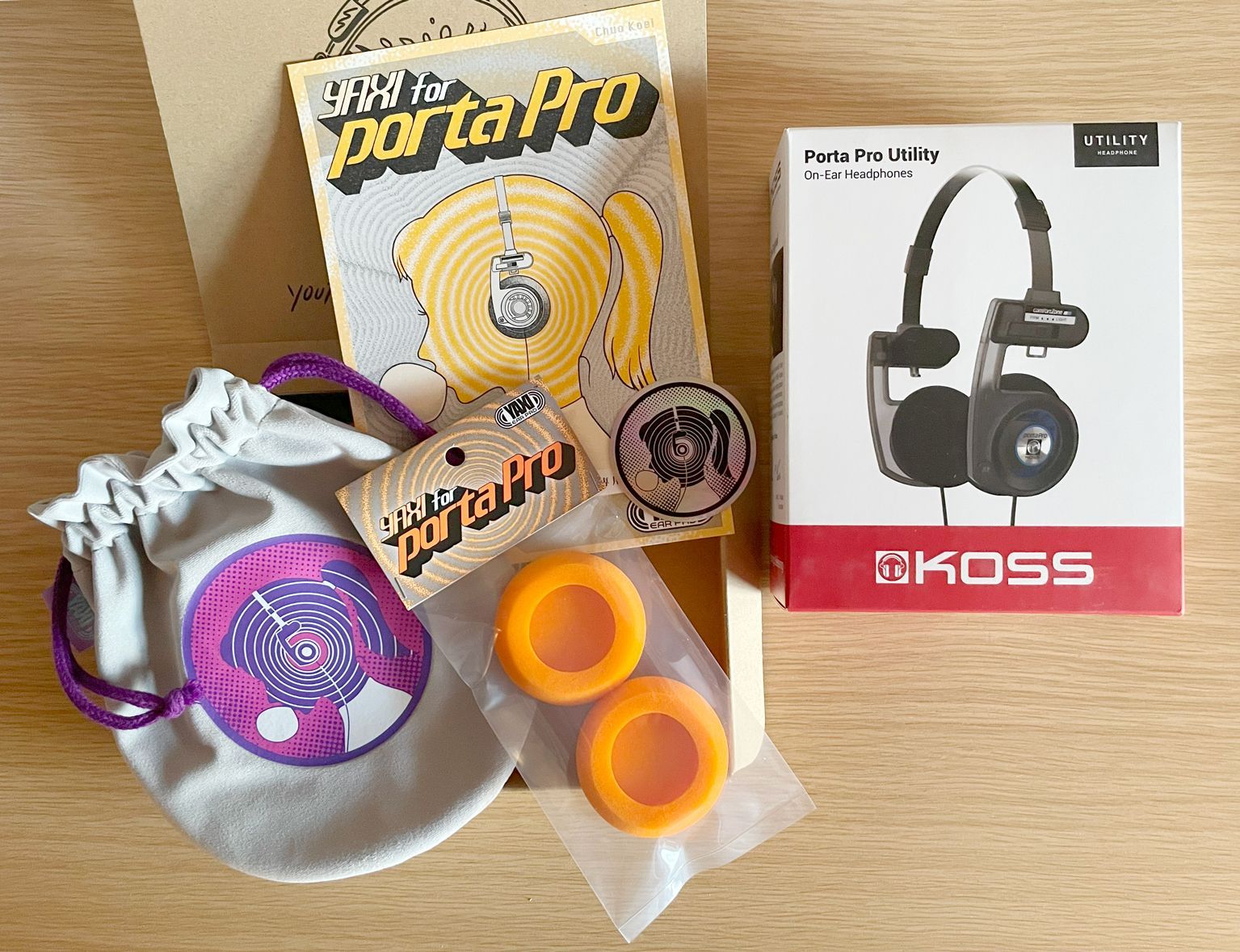 KOSS PORTAPROヘッドホンUtility YAXI イヤーパッド 選べる1 ポタプロポーチ