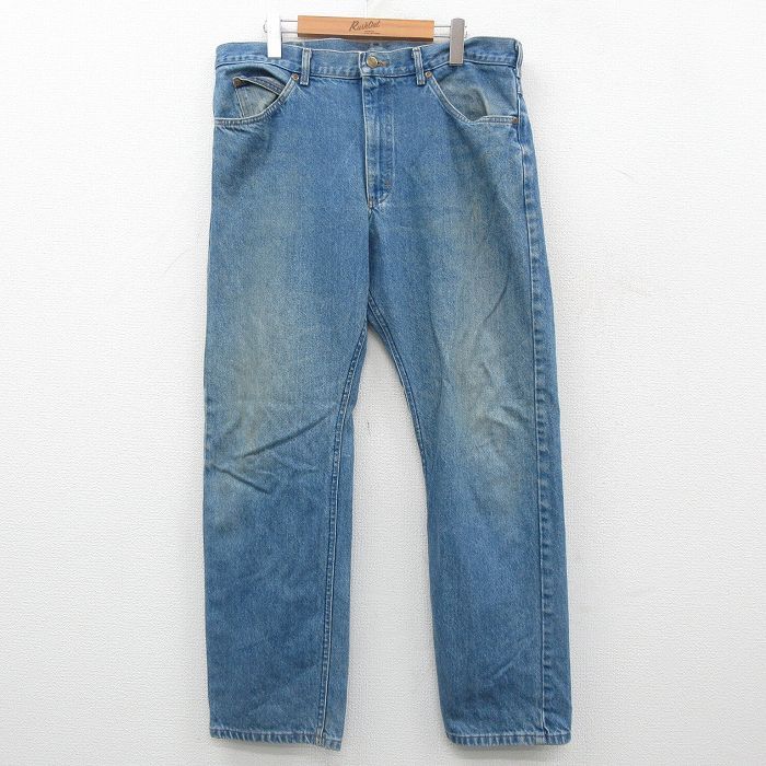 W38/古着 エルエルビーン LLBEAN ジーンズ メンズ 90s コットン 紺 ネイビー デニム 24sep18 中古 ボトムス ジーパン Gパン ロング パンツ