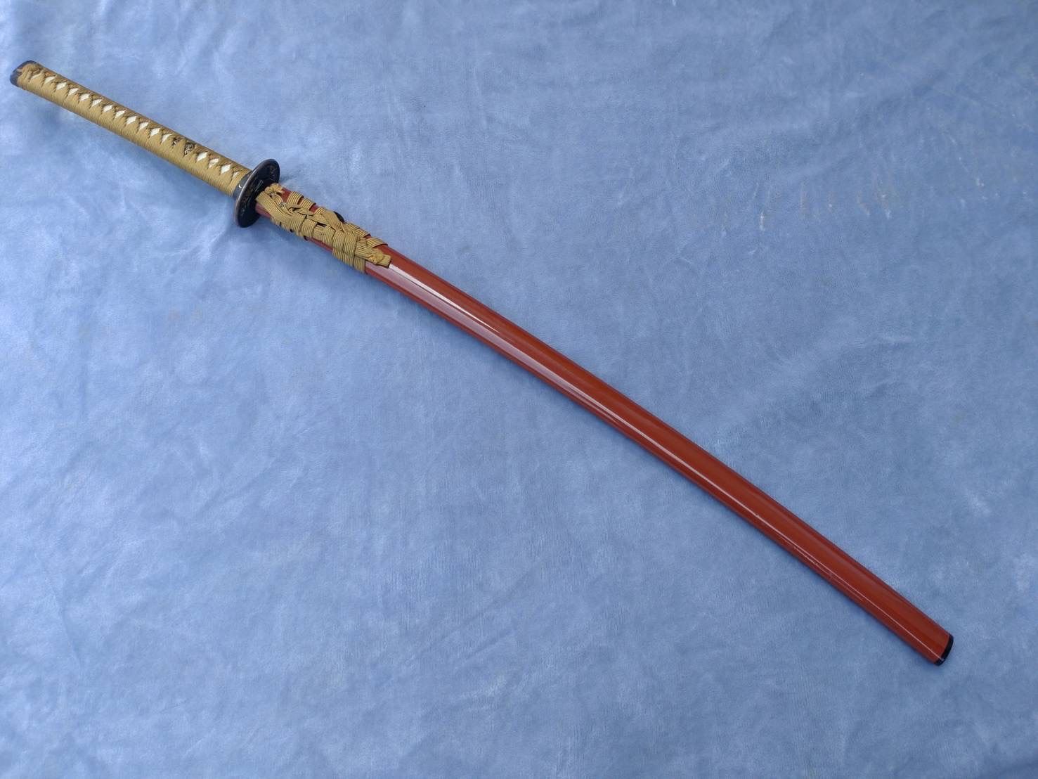 金属製 模造刀（居合い刀）赤鞘 - メルカリ