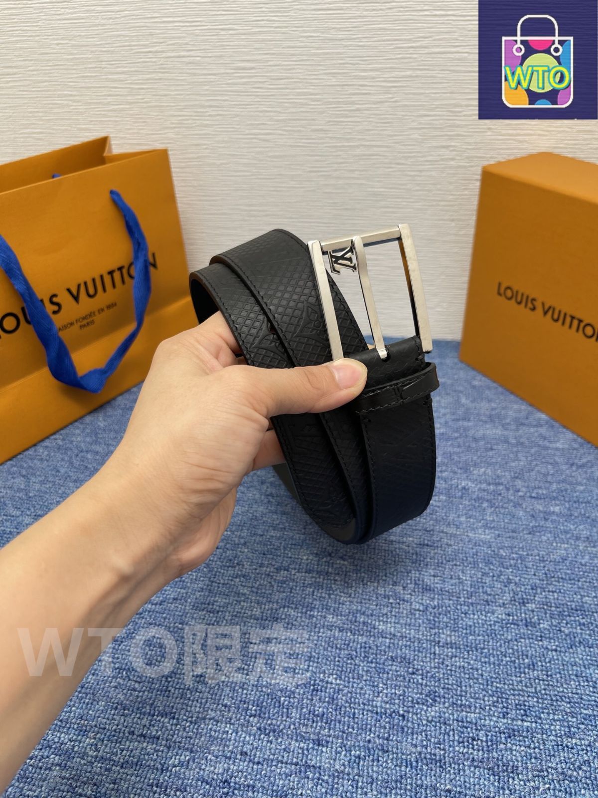 今日特価】LOUIS VUITTON ネオクラシック エンボスレザーベルト