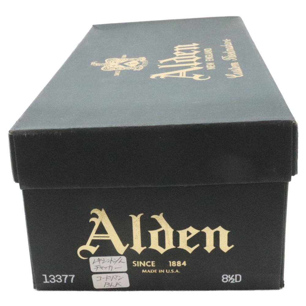 Alden (オールデン) コードバン レザー チャッカ ブーツ ブラック 13377