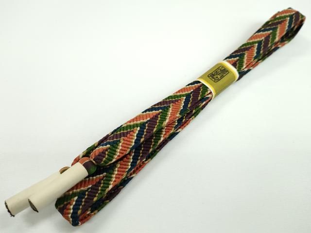 平和屋本店■極上　有職組紐道明　帯締め　笹浪組　法隆寺　本科　宮内庁御用　国立博物館御用　東京芸術大学御用　逸品　未使用CXAA0518s5 平和屋本店□極上 有職組紐道明 帯締め 笹浪組 法隆寺 本科 宮内庁御用