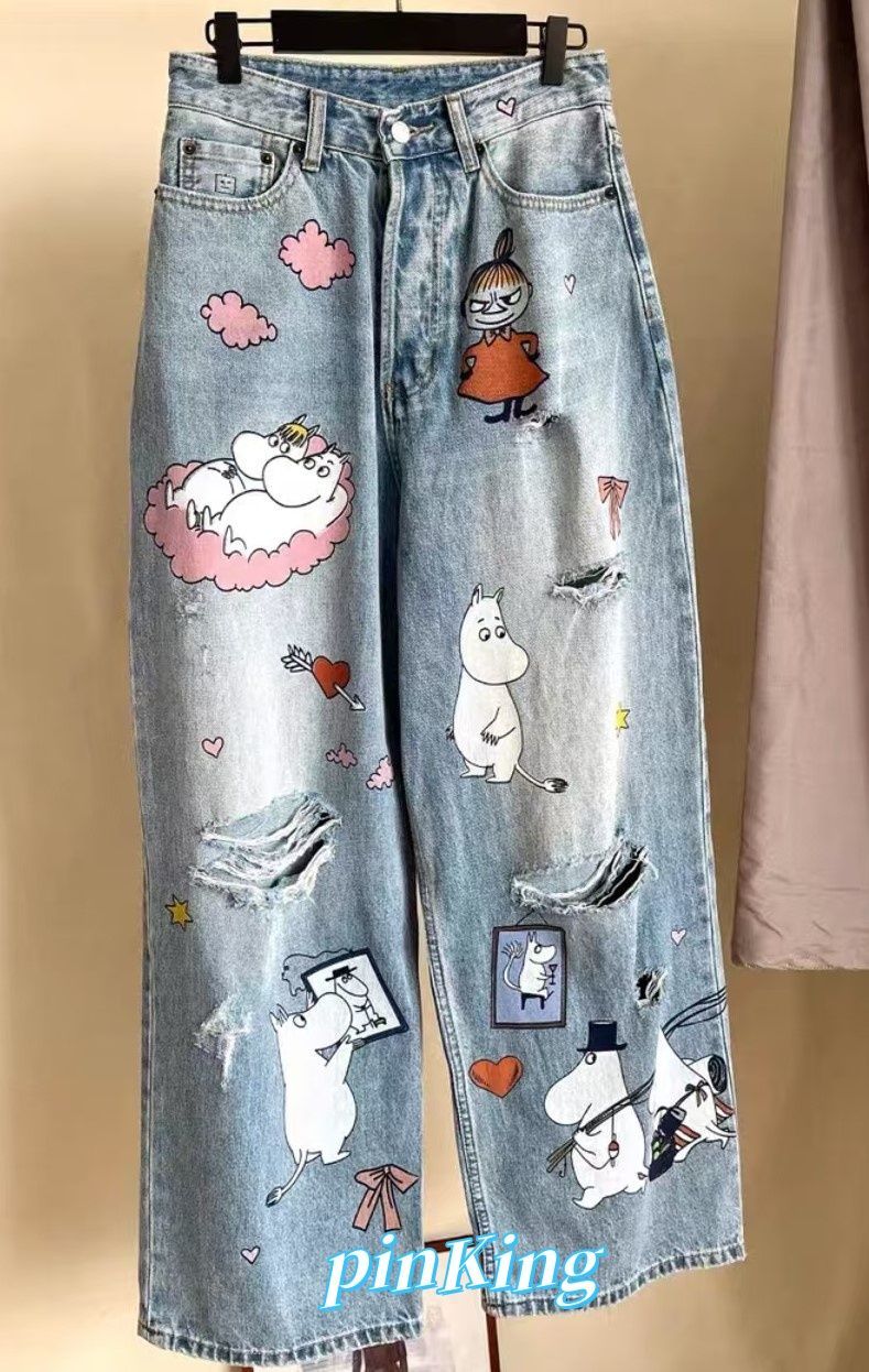 Acne Studios x Moomin 2023 Super Baggy Fit Jeans - メルカリ