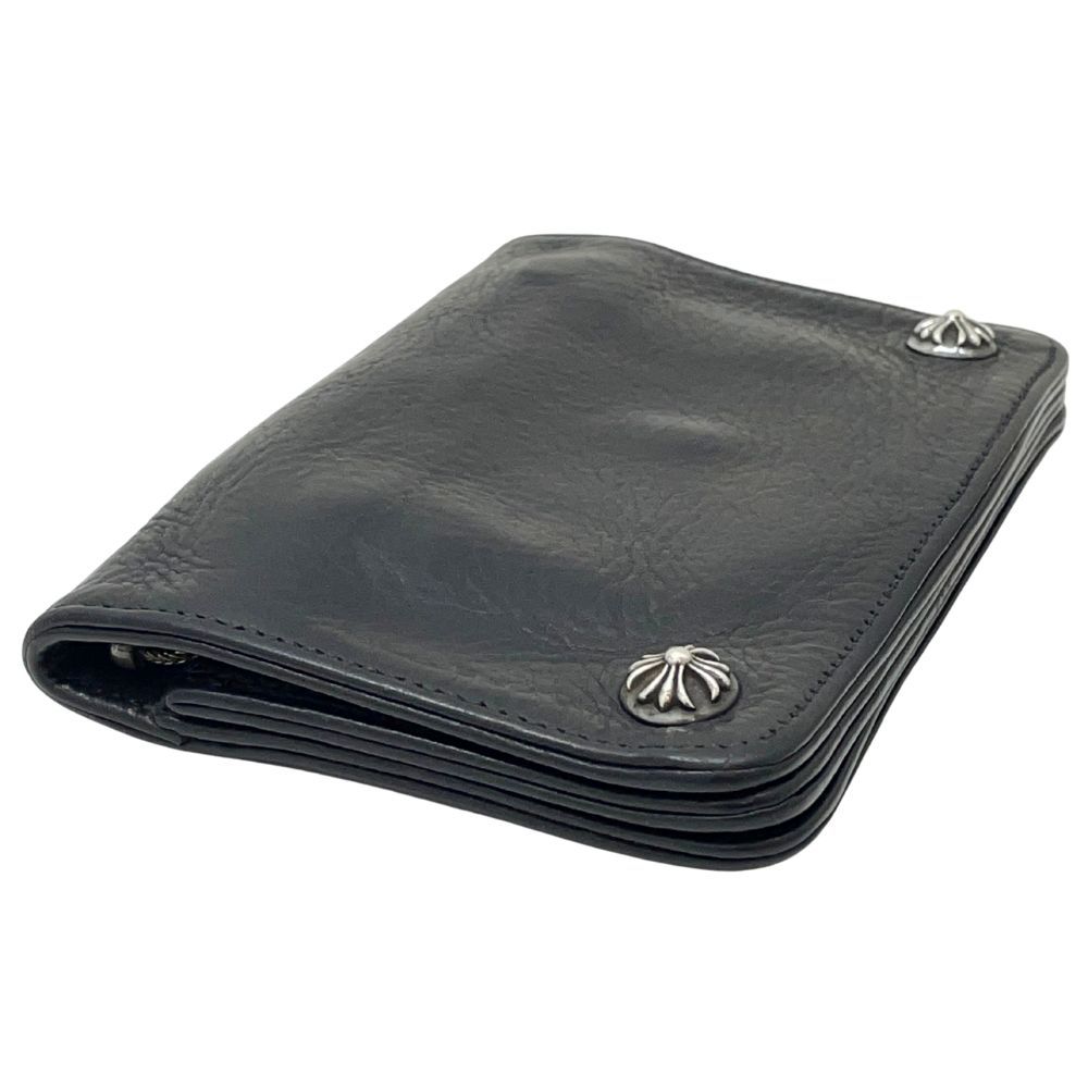 CHROME HEARTSジッププロクロスボールボタンレザーウォレット Chrome Hearts クロムハーツ 2ZIP クロスボールボタン レザー