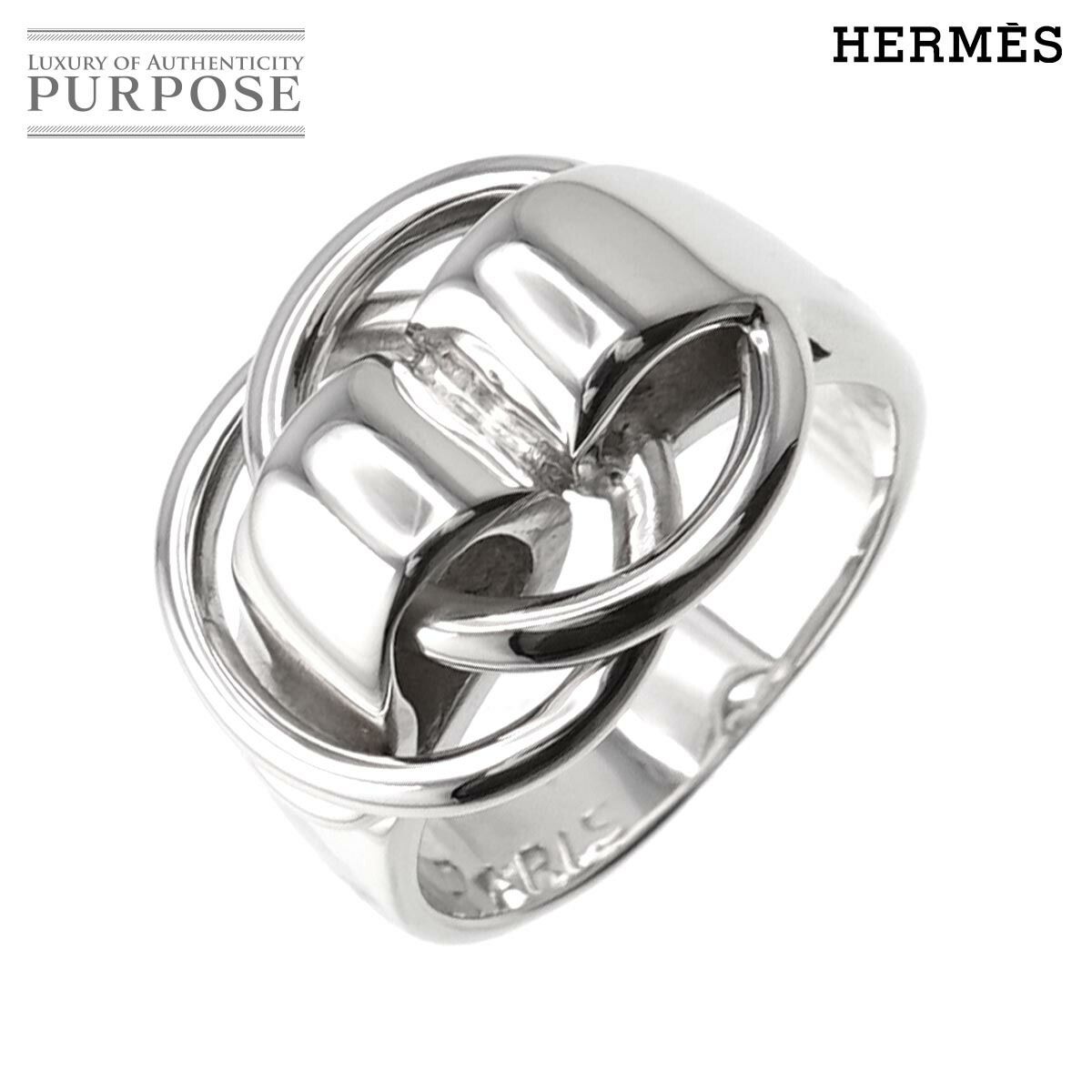 エルメス HERMES ドゥザノー 9号 リング SV シルバー 925 指輪 Deux Anneaux Ring 90193846 - メルカリ