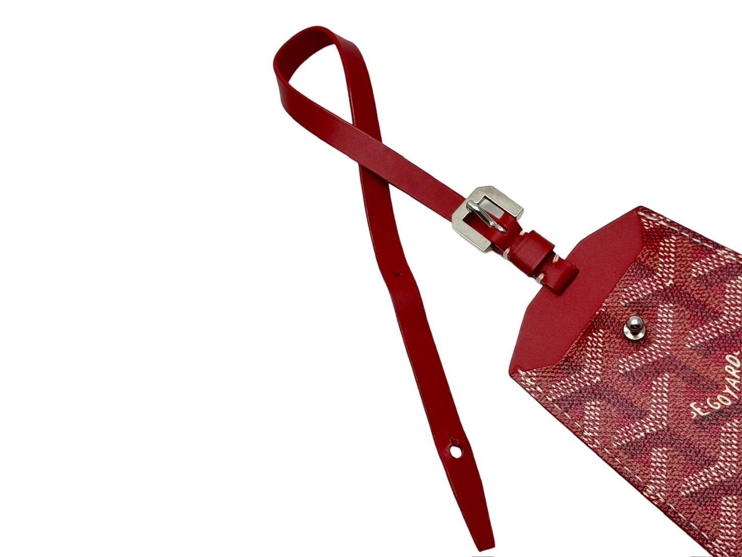 GOYARD ゴヤール ネームタグ バッグチャーム 名札 イニシャル入り  