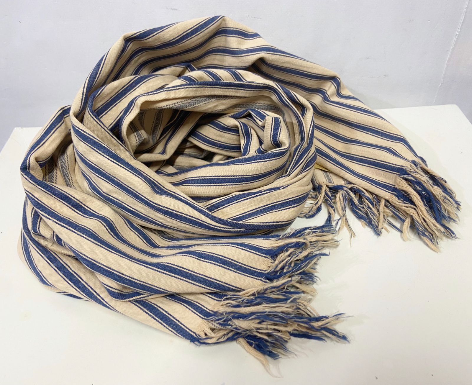 OLD JOE オールドジョー ストライプ フリンジ ストール - メルカリ
