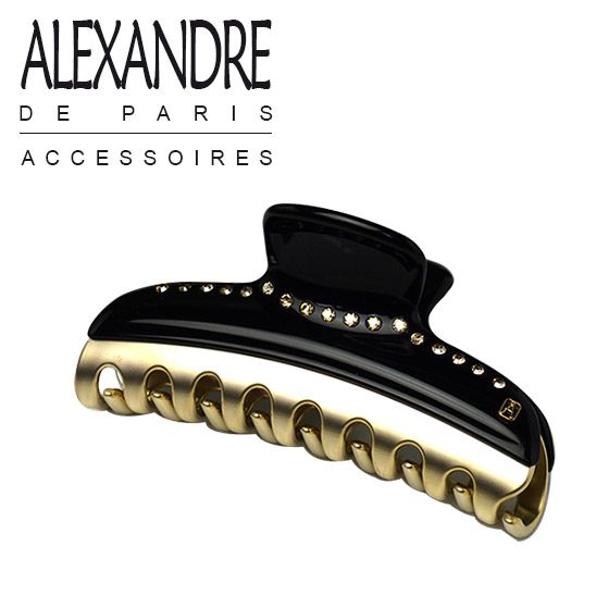 ALEXANDRE DE PARIヘアクリップ ブラック✕ゴールドン EFFE BEAMS（エッフェ ビームス）ALEXANDRE DE PARIS