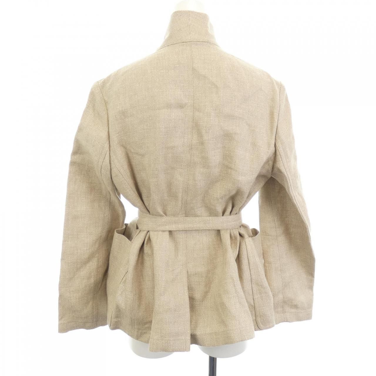 Christian Dior クリスチャンディオール ノーカラー ジャケット M Christian Dior(クリスチャンディオール) ジップノーカラー