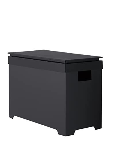 新生活応援SALEワイドオープン_20L_ブラック 天馬(Tenma)  シンク下 ゴミ箱 シンプルダストボックス ワイドオープン 20L ブラック