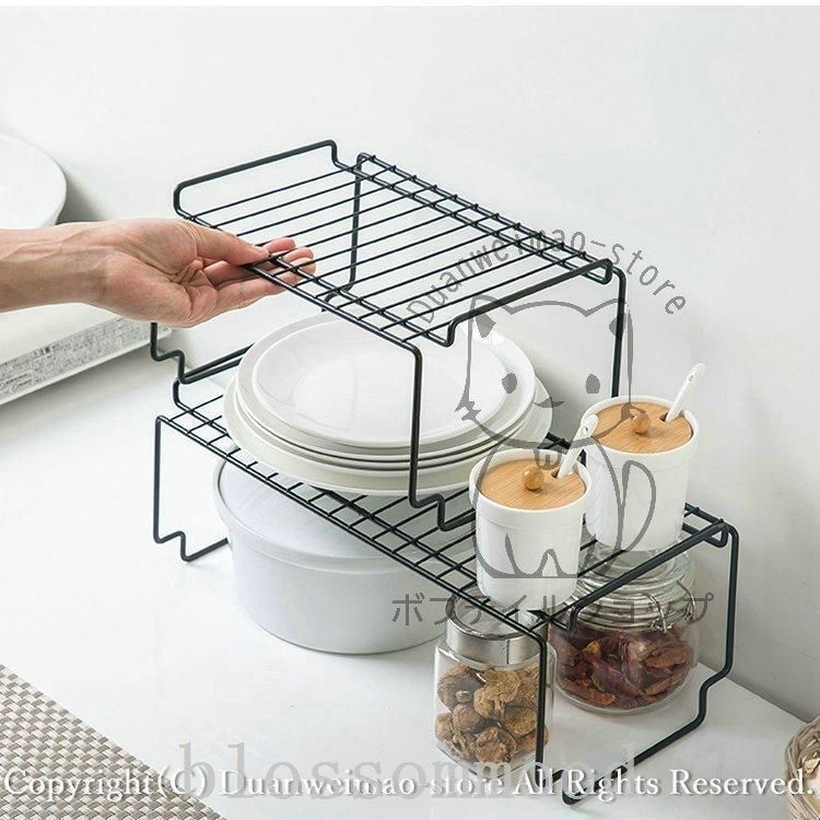 コの字ラックスチールミニサイズ 可コの字ラックキッチンスチールバスルーム用キッチン用卓上収納収納ラック省スペース収納棚