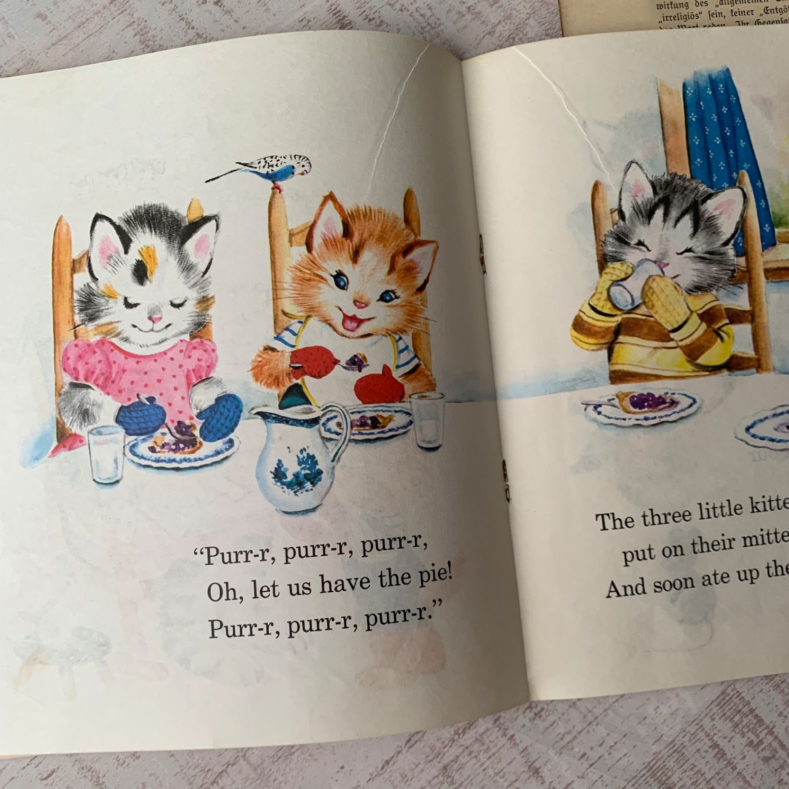 ヴィンテージ 絵本 Three Little Kittens 洋書 ジャンク