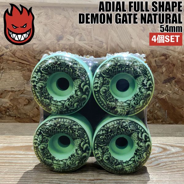 スピットファイア ウィール SPITFIRE WHEELS F4|99DU RADIAL FULL SHAPE DEMON GATE GLOW 54mm スケボー ウィール フォーミュラー4 4個set
