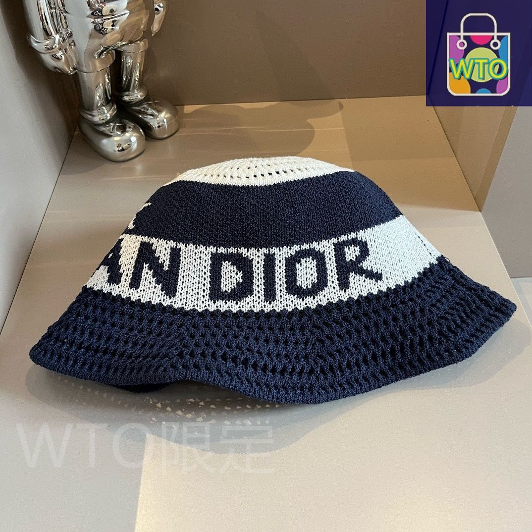 Dior☆VIP☆テディD リバーシブル フィッシャーマンハット Dior(ディオール)公式コレクションのニットフィッシャーマン