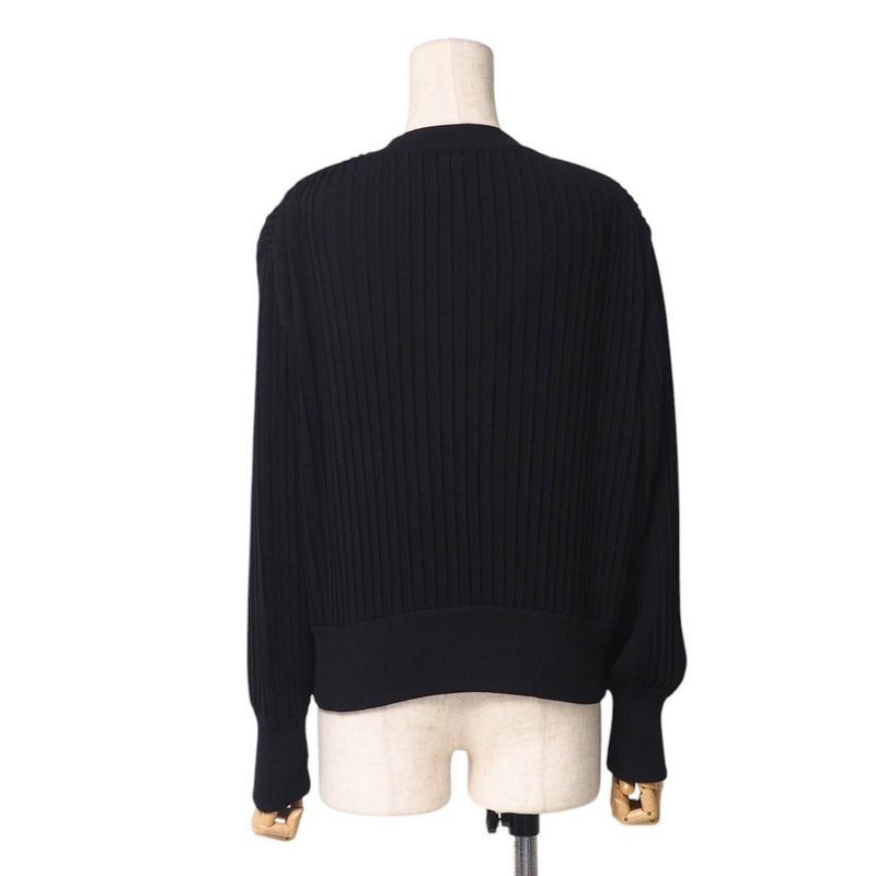 □美品□LOEWE ロエベ カーディガン サイズS クロップド プリーツ