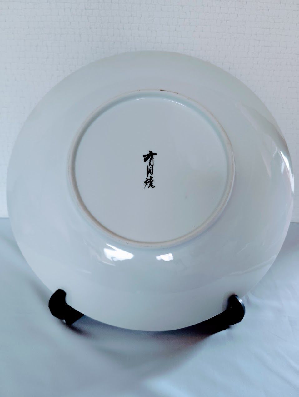 特大45cm】有田焼 武者絵 飾皿 桜山筆 時代絵 節句飾り 勇壮な深皿 