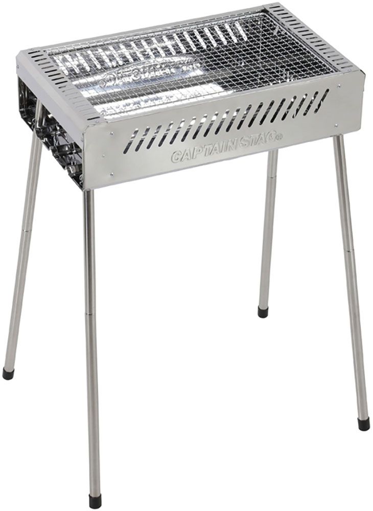 キャプテンスタッグ CAPTAIN STAG アウトドア BBQ ステンレスグリル <500> グリル コンロ BBQ バーベキュー キャンプ ステンレス 組み立て 簡単 UG0067 -