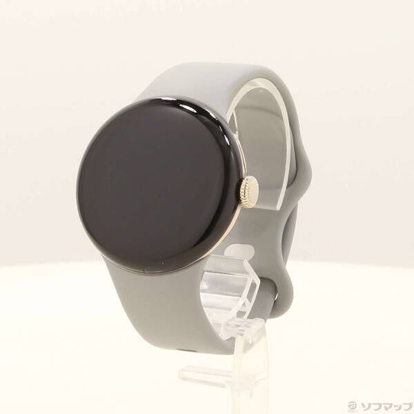 〔品〕 Google Pixel Watch 2 GA05030-GB Champagne Goldアルミケース／Hazelアクティブバンド【297】