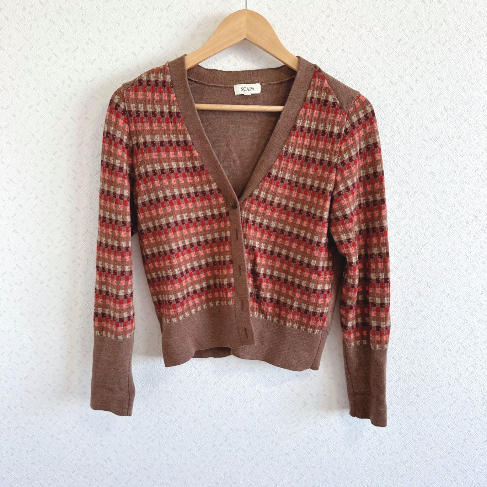 ウールブロックニットカーディガン｜ニット｜SCAPA(スキャパ)｜ルック公式ファッションブランド通販サイト | LOOK@E-SHOP