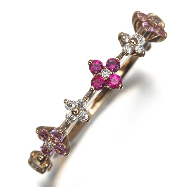 セイレーンアズーロ リング サファイア 0.16ct ダイヤ
