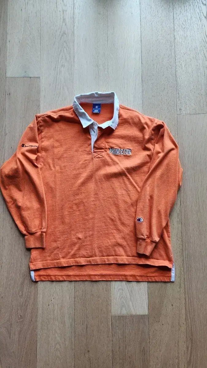 Champion チャンピオン プリンストン ラグビーシャツ m