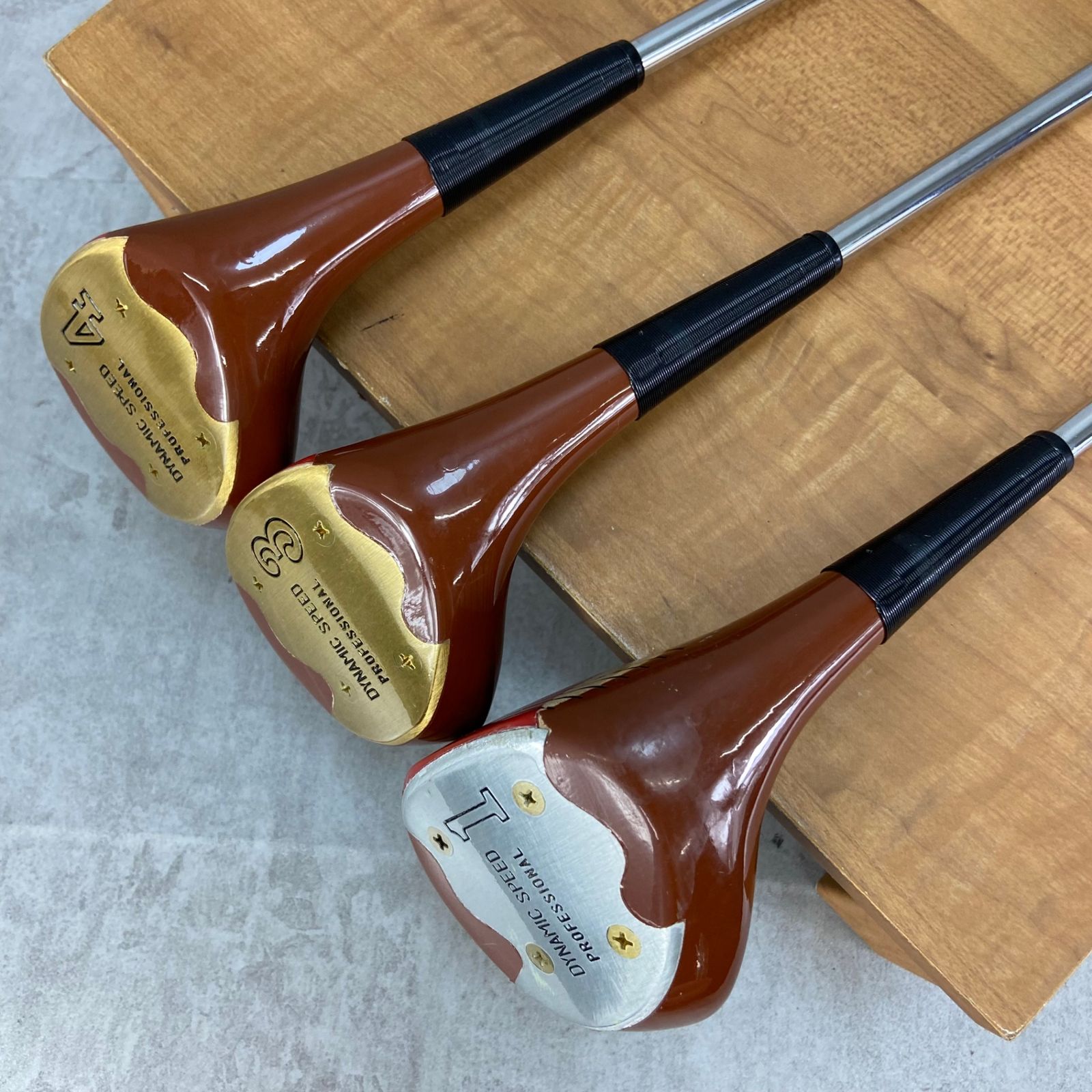 Passy　ダイナミックスピード　パーシモン　メンズゴルフ　ウッド3本セット　スチール　右利き用　DR　1W　ドライバー　FW　フェアウェイ Passy ダイナミックスピード パーシモン メンズゴルフ ウッド3本