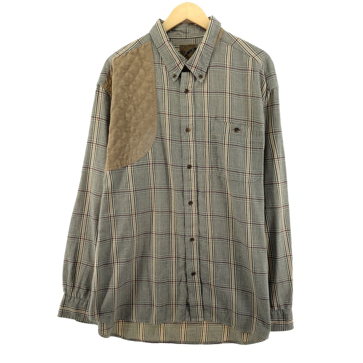 古着 IVY CREW IVY CREW チェック柄 長袖 ボタンダウン フランネルシャツ メンズXXL/eaa375570