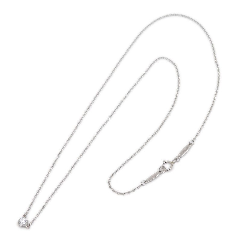 ティファニー ダイヤ ネックレス 0.14ct程 バイザヤード Pt950 Tiffany & Co. - ティファニー ネックレス ダイヤ ダイヤモンド