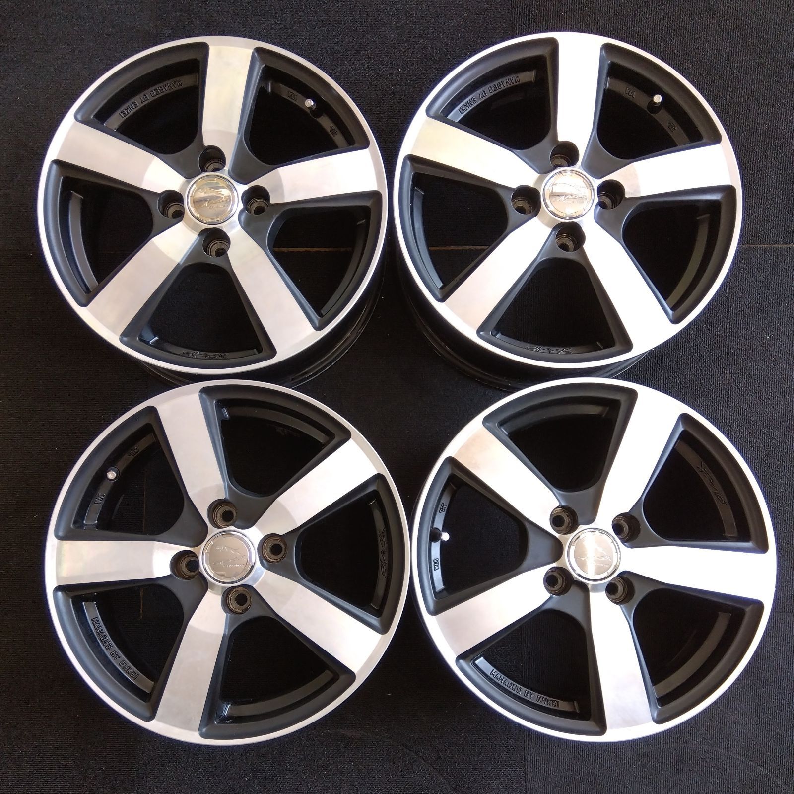 タイヤ付アルミホイール　エンケイスポーツ エンケイ スマックENKEI SMACK スタッドレスタイヤ 15インチ ４本 15