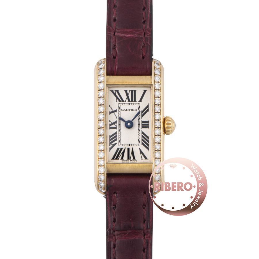 CARTIER カルティエ タンクアロンジェ WB300551 ベゼルダイヤ【中古】