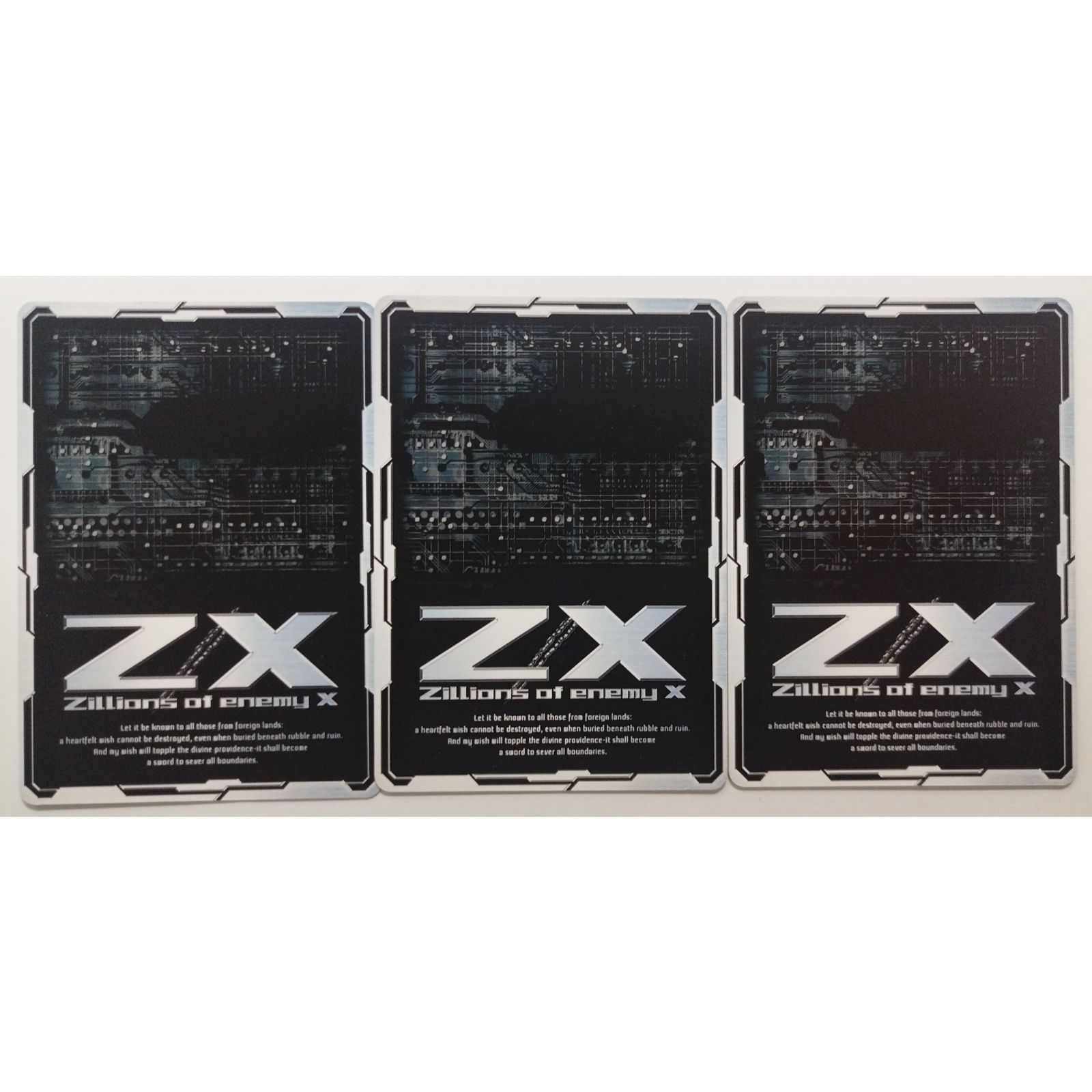 三頭の傭兵ドライゼルトナー B02-063 ZX/ゼクス 3枚 ( #10080