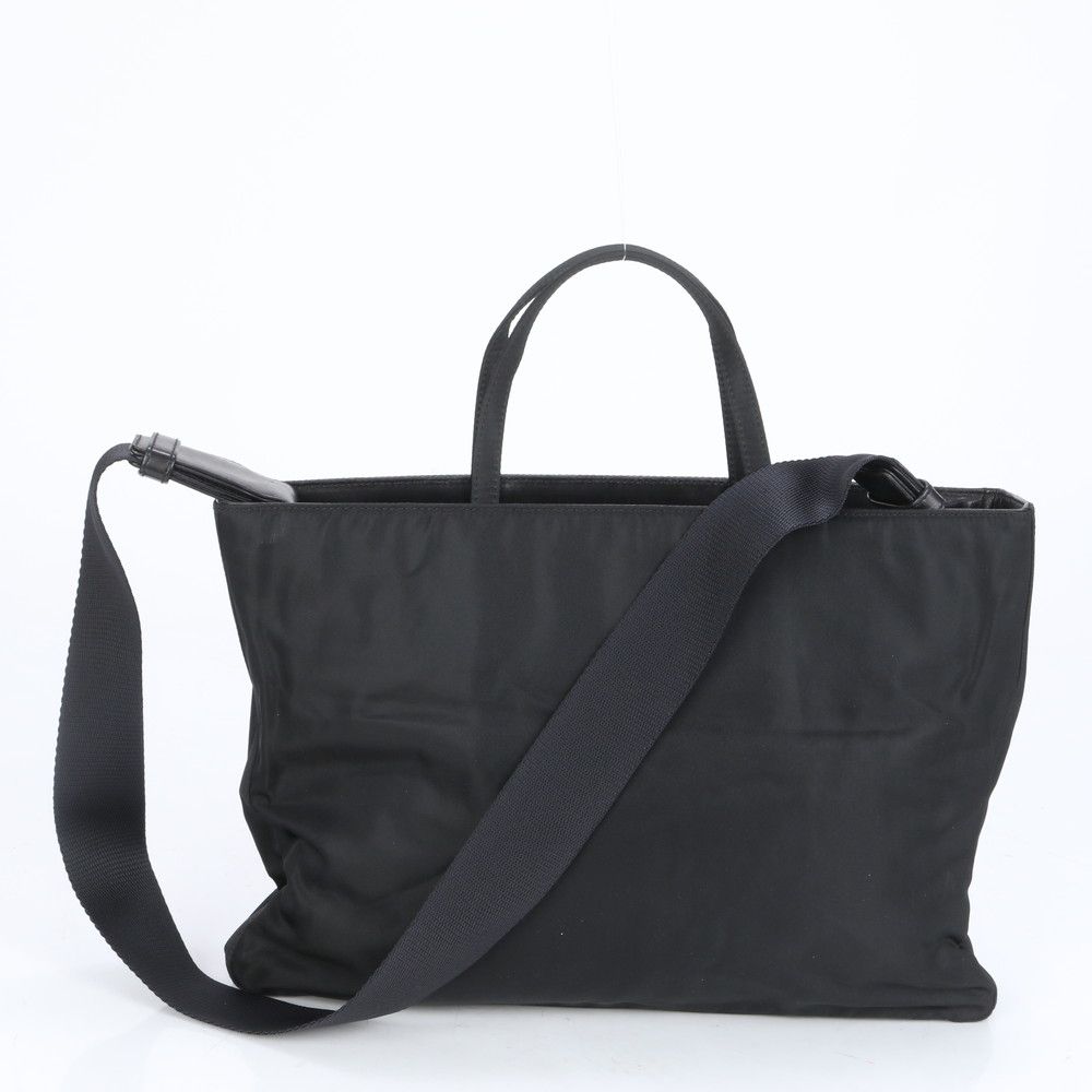 美品 プラダ ギャランティカード付 テスート ナイロン 三角ロゴ レザー