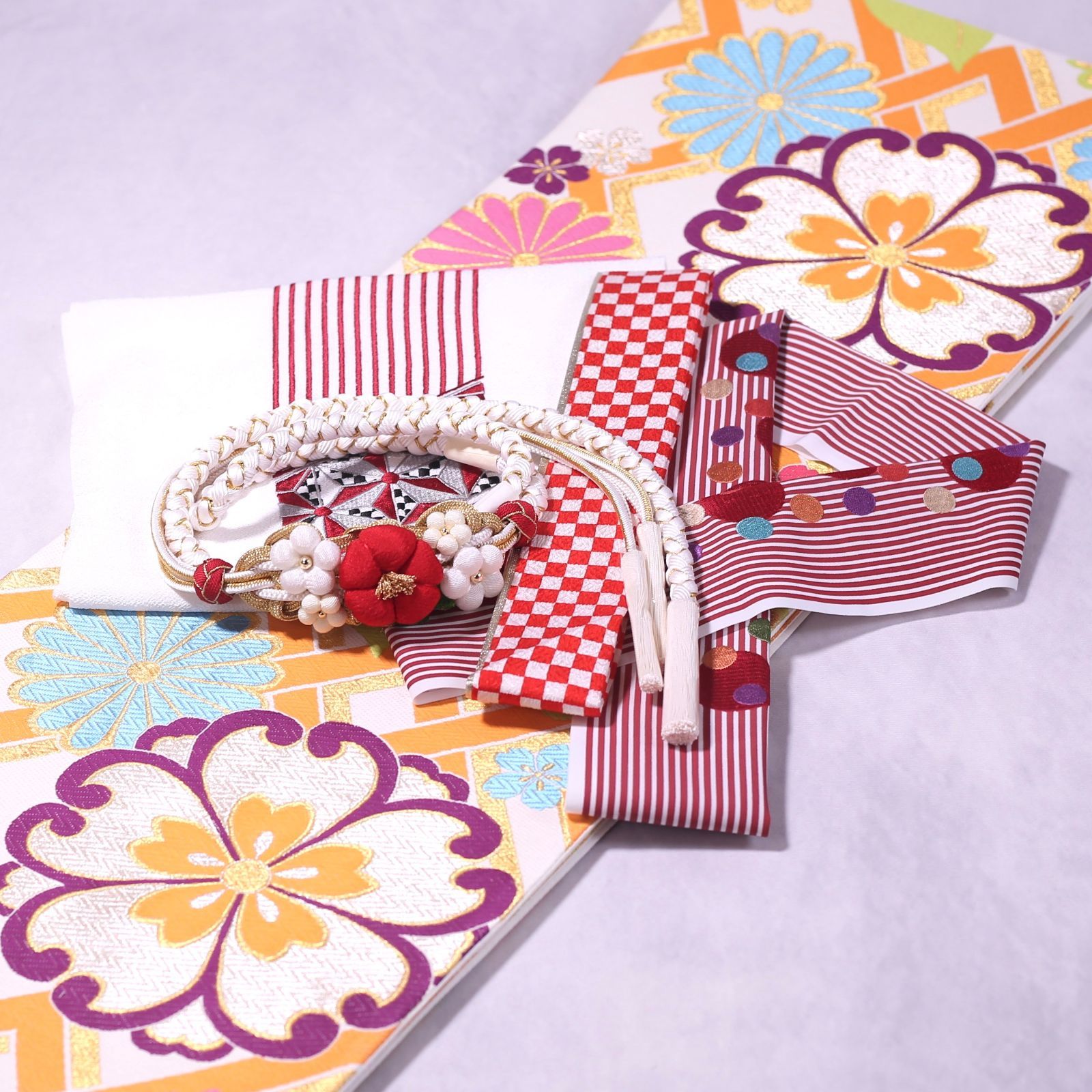 ＊振袖6点➕1点　セット＊ 正絹フルセット中古美品【身長155~170cm】 f0819053.jpg