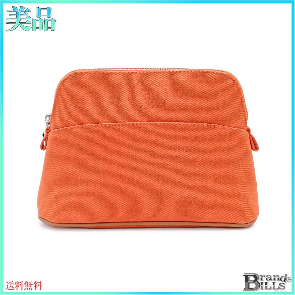 楽天市場】【新品】エルメス HERMES ボリードポーチ ミニミニ コスメ ポーチ 小物入れ 旅行 トラベル 防水 キャンバス コットン ラム レザー  オレンジ シルバー金具 H ロゴ イニシャル H103772M 02 : Brand Selection STAGE