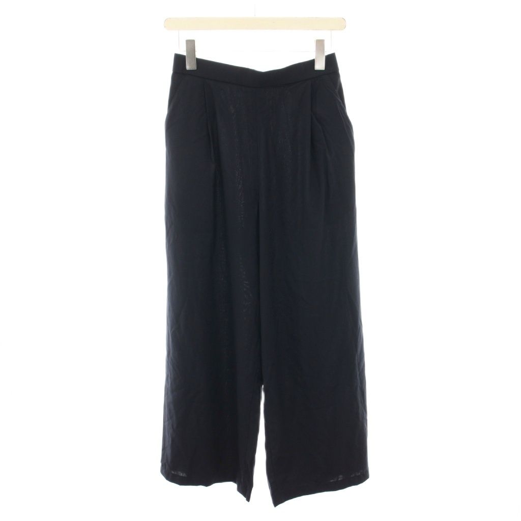 ミューズ ドゥーズィエム クラス MUSE de Deuxieme Classe 24AW スプール SPWOOL ワイドパンツ イージーパンツ 36 紺 ネイビー 24030500204030 |YT