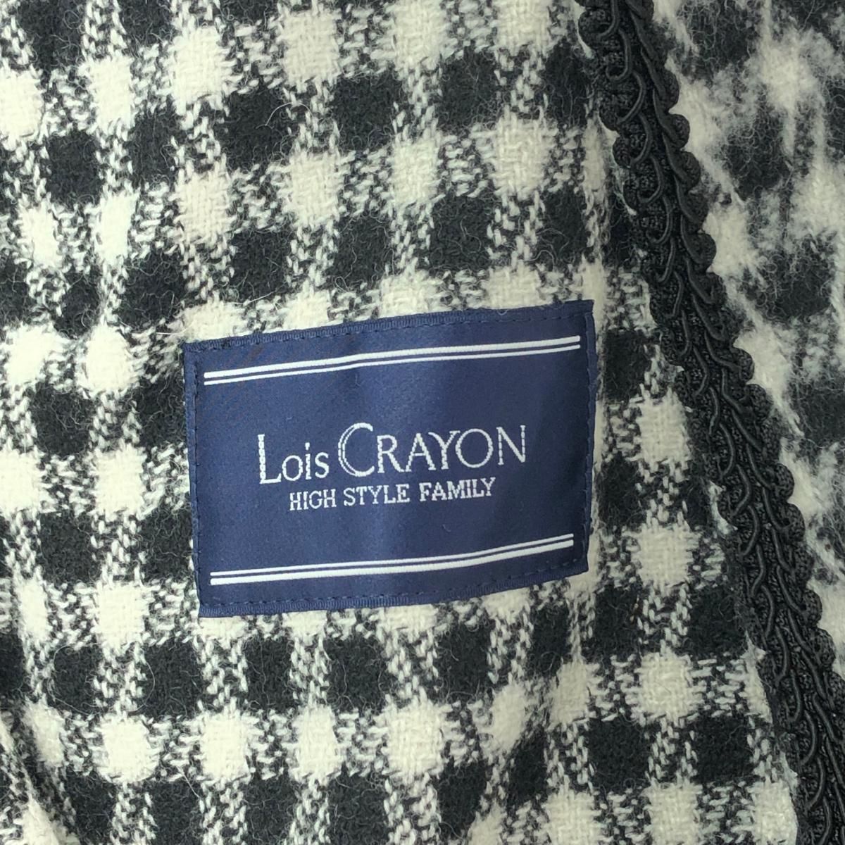 良好 LOIS CRAYON ロイスクレヨン チェスターコート チェック柄