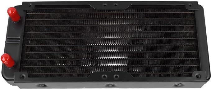 A-103 water cooling radiator aluminum heat exchanger, 10 heat dissipation tubes, for computer CPU, VGA water cooling, air conditioner evaporator