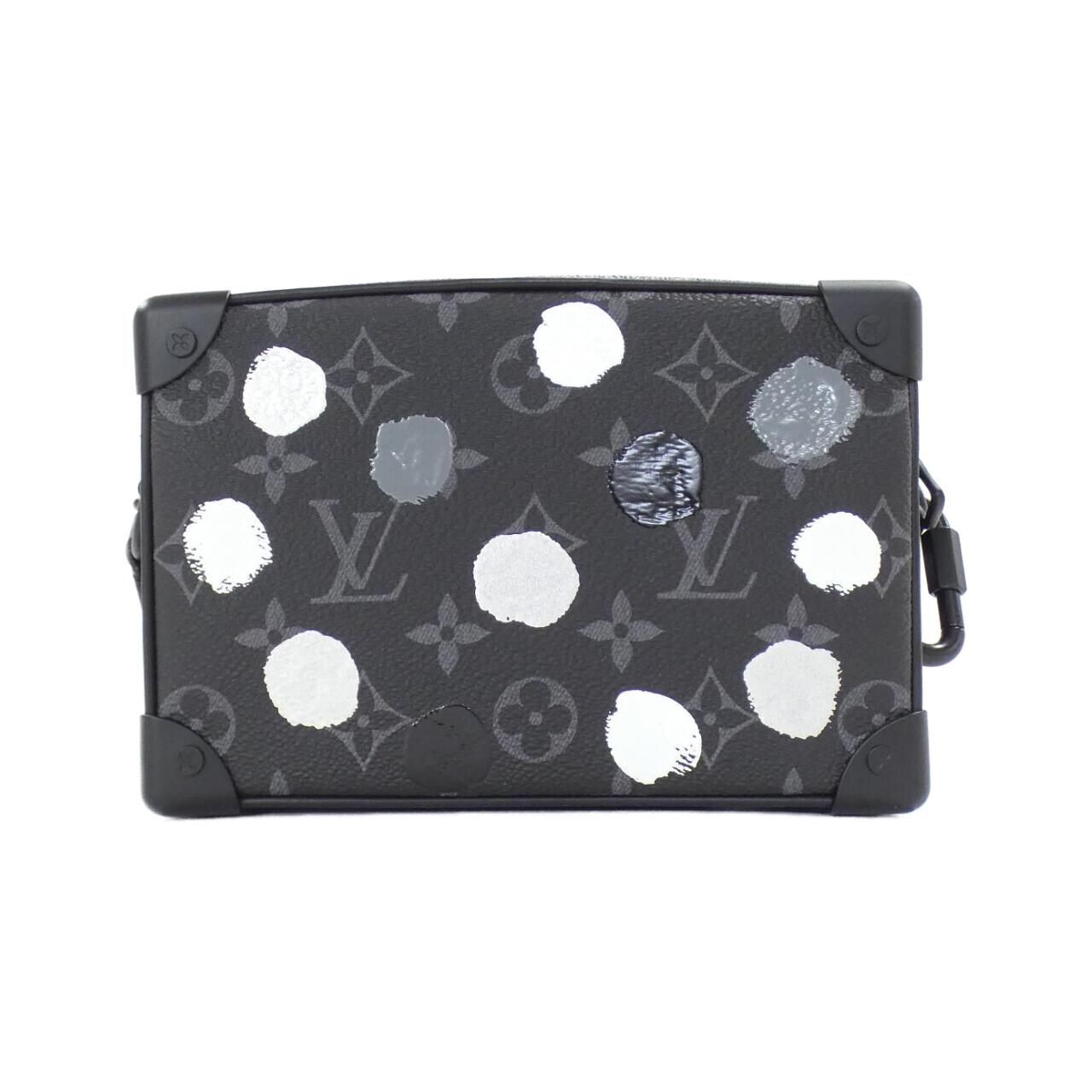 ★3日以内返品可★ 美品 LOUIS VUITTON ルイ・ヴィトン モノグラム エクリプス LV×YK ミニ ソフトトランク M81936 ショルダーバッグ ブラック ホワイト シルバー レザー レディース LOUIS VUITTON LV × YK ミニ・ソフトトランク REF: M81936 - LVSHOP.JP