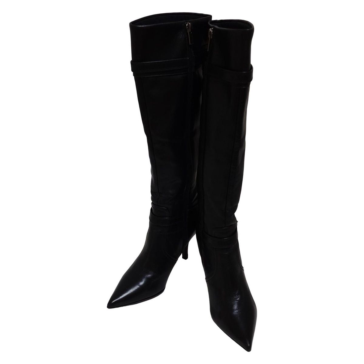 【美品】DIANA ダイアナ ロングブーツ ニーハイ 2way レザー 黒 美品】DIANA ダイアナ ロングブーツ ニーハイ 2way レザー 黒