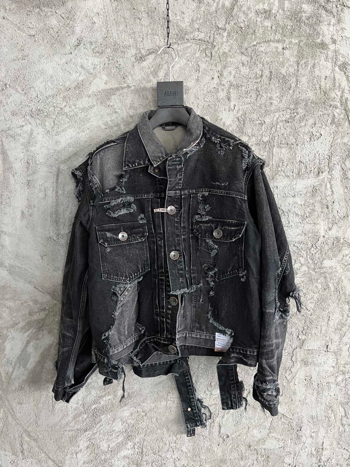 MAISON MIHARA YASUHIRO｜ダブルレイヤー デニムジャケット ユニークデザイン