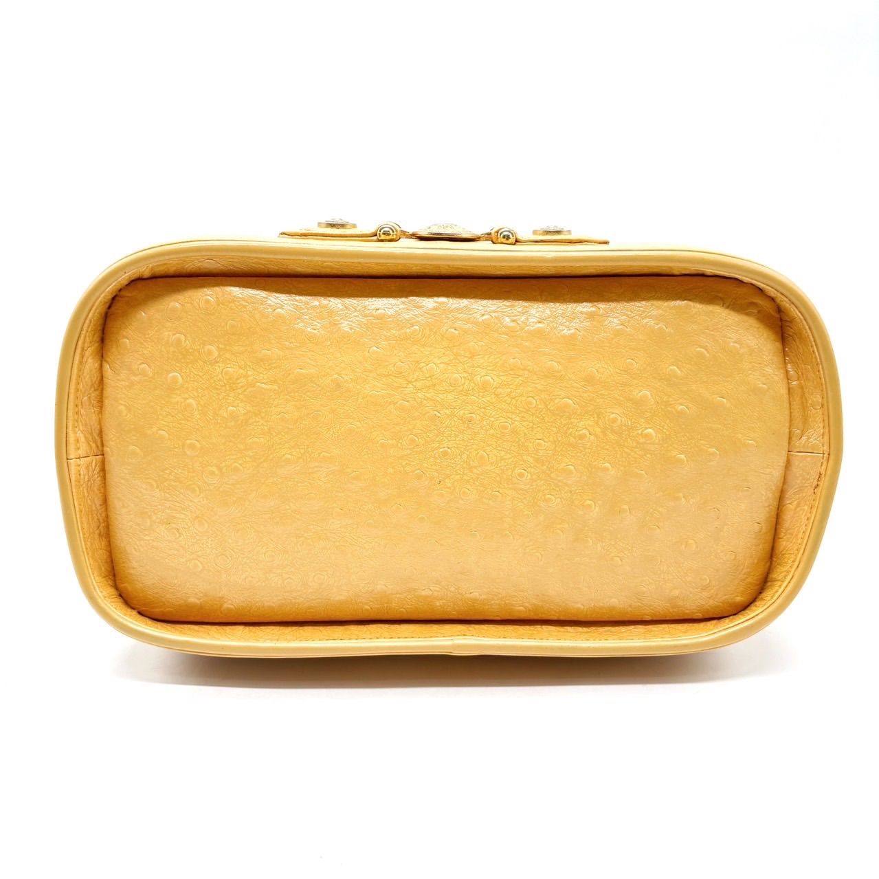 ☆良品☆GIANNI VERSACE ベルサーチ レザー×PVC バニティバッグ