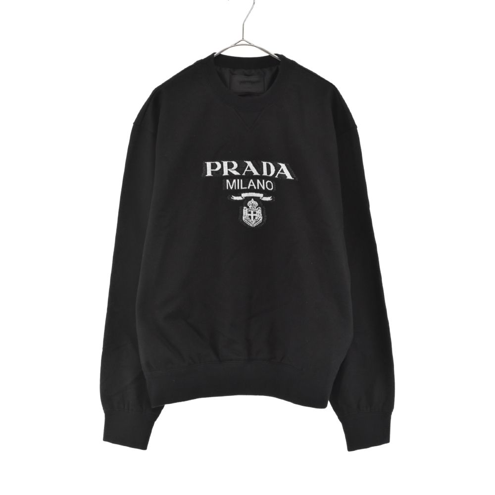 PRADA (プラダ) 20SS ロゴ刺繍 ジャガード スウェットトレーナー