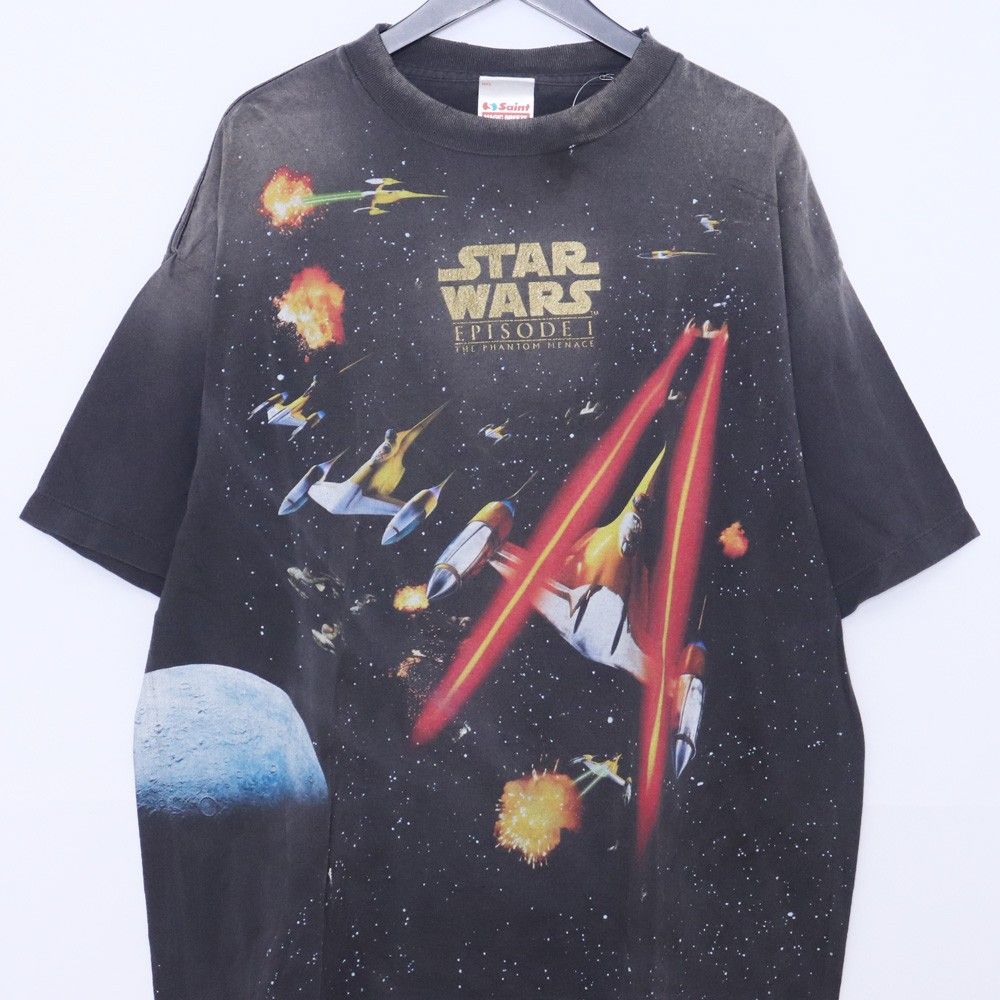 未使用 SAINT MICHAEL SW_SS TEE STARWARS BLACK XLサイズ