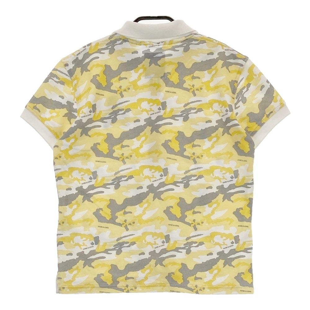 MARK & LONA イエロー ポロシャツ MARK&LONA - パイル地 半袖ポロシャツ | レディース ゴルフウェア