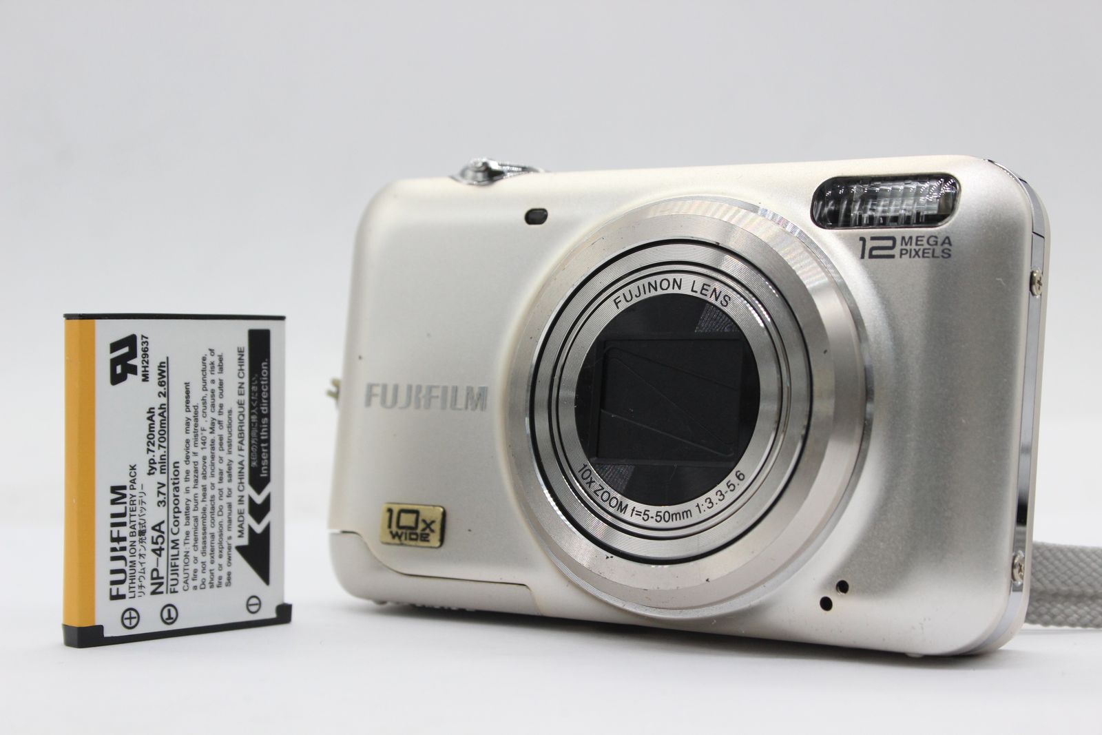 返品保証】 フジフィルム Fujifilm Finepix JZ300 10x Wide バッテリー