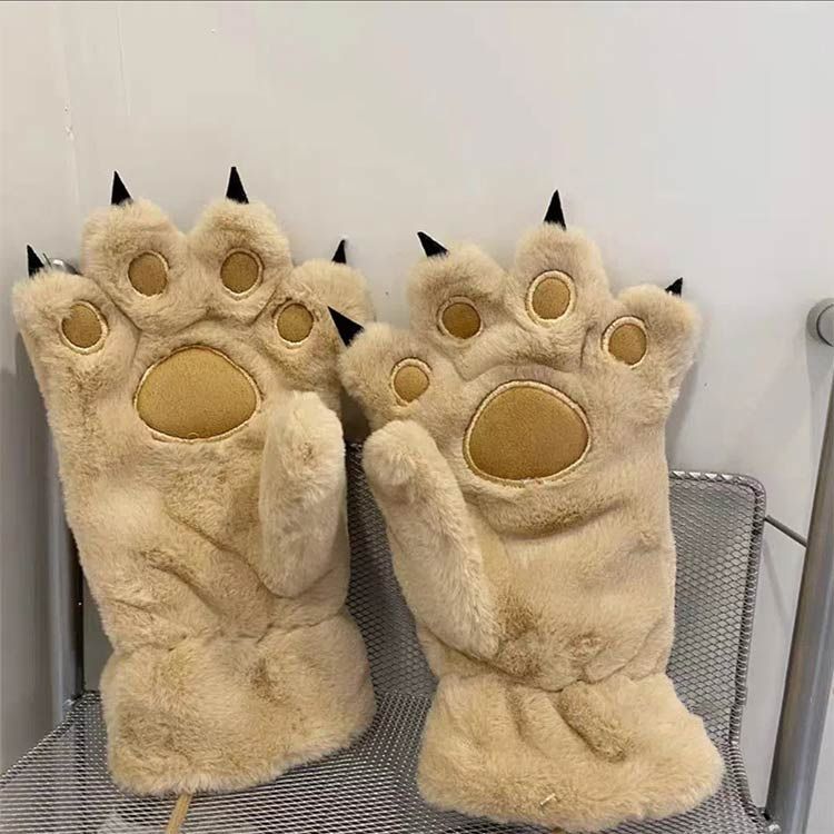 ネコ 肉球 手袋 レディース グローブ ねこ肉球手袋 ふわふわ キャット