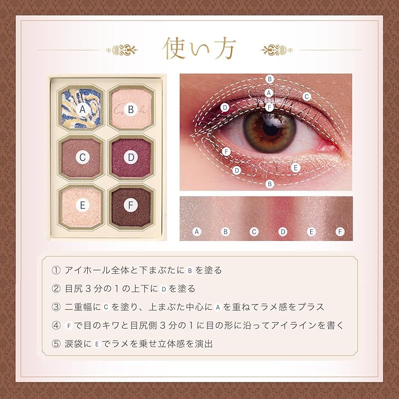 ミルフィー MilleFee 絵画アイシャドウ (08 星月夜) パレット ゴッホ